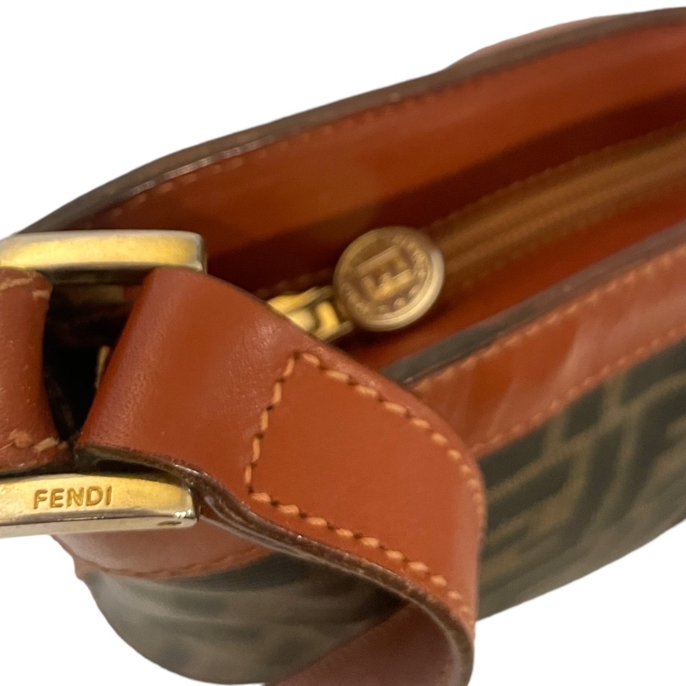 Fendi Black and Brown Logo Crossbody Bag - Picture 8 of 13